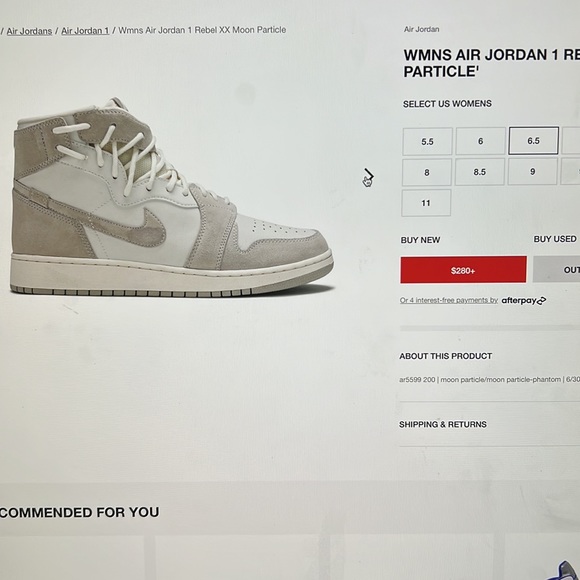 Woman’s Air Jordan’s size 6.5 - Picture 8 of 8